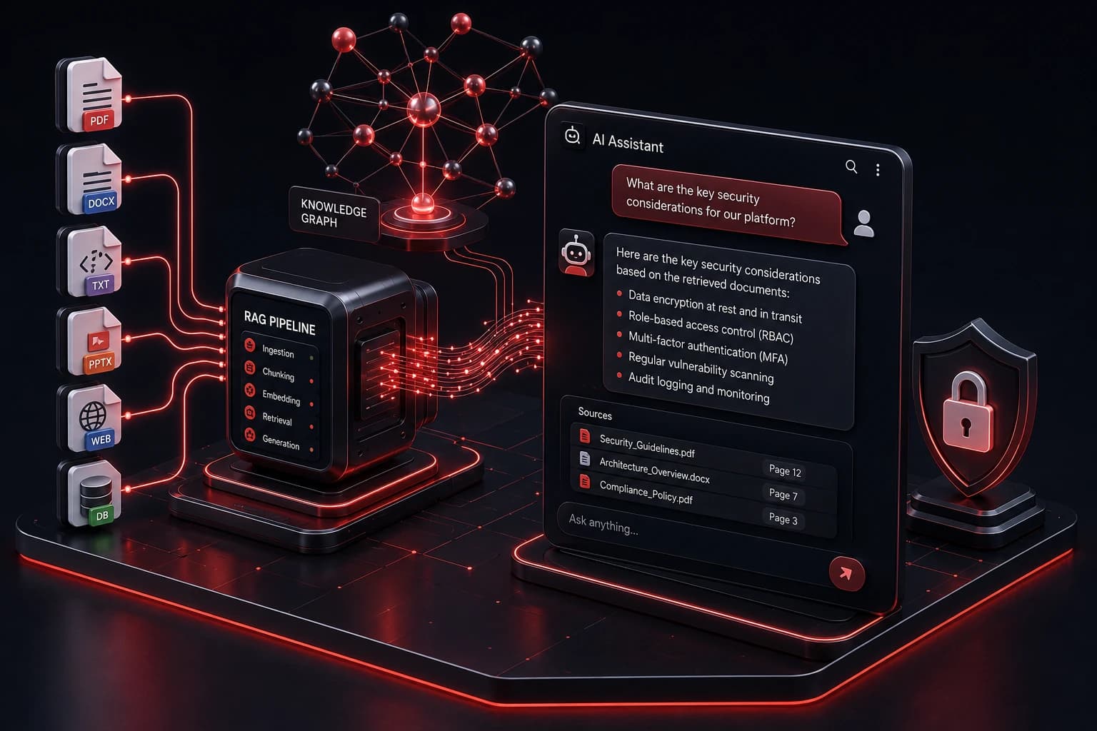 AI Chatbot with RAG case study illustration
