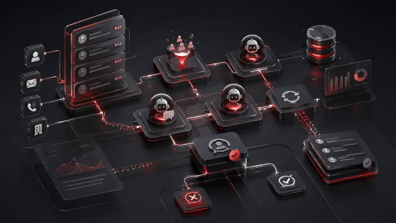 Multi-Agent CRM Automation case study illustration